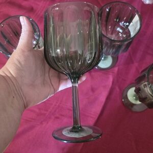 Better Homes And Gardens Green Stemmed Wine Glasses - Set of 4